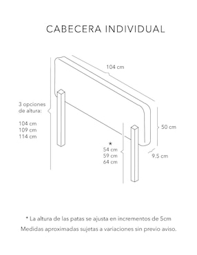 Cabecera Bilbao Dicasa de madera pino