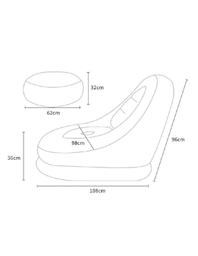 Sillón inflable