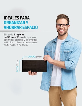Set de repisas Redlemon de MDF