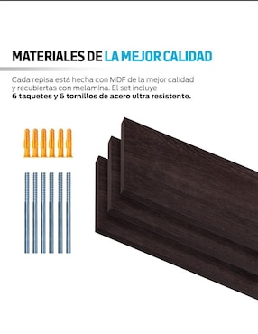 Set de repisas Redlemon de MDF