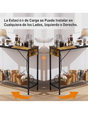Consola Igor Usb Furniturer de madera