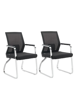 Juego de sillas 2 piezas Eke Life Home de acero inoxidable
