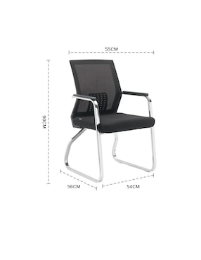 Juego de sillas 2 piezas Eke Life Home de acero inoxidable