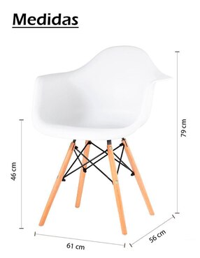 Silla 2 piezas Eames Elly-Decor de plástico