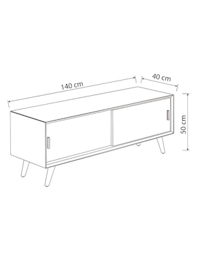 Mueble de tv Eros Haus de madera acacia
