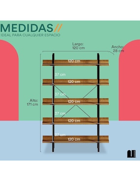 Librero Palermo Mubson de MDF