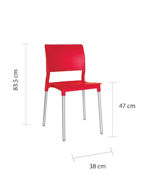 Silla Offiho de plástico