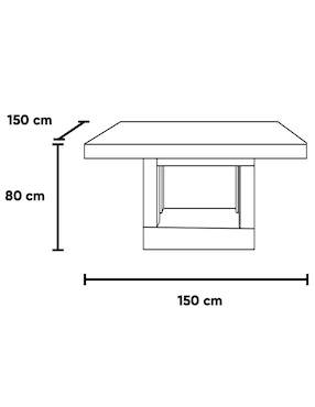 Antecomedor Alaska Kessa para 8 personas
