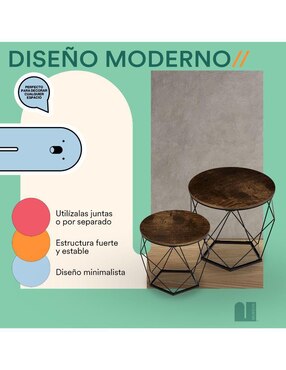 Juegos de mesas para sala Mubson de mdf