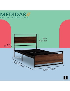 Cama Mubson de acero