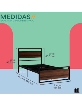 Cama Mubson de acero