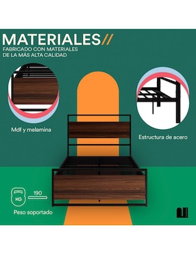 Cama Mubson de acero