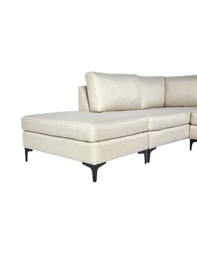 Chaise lounge izquierdo Kama Kessa de poliéster