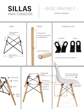 Silla 4 piezas Idea Nuova