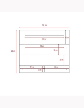 Mueble de tv Beijing Excelsior de melamina