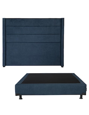 Cama Lugo con Box Dicasa de madera