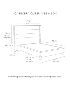Cama Lugo con Box Dicasa de madera