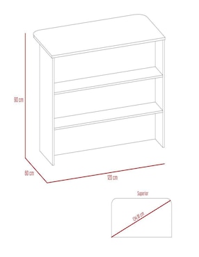 Gabinete Fendi Excelsior de melamina
