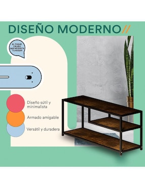 Mueble de tv Triple Repisa Mubson de MDF