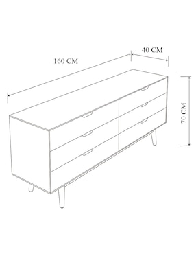 Cómoda Tahiti Re Haus de madera