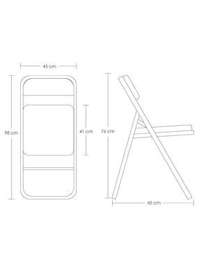 Silla plegable 6 piezas Ilios Innova de metal