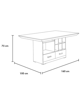 Antecomedor Ambar Kessa para 6 personas