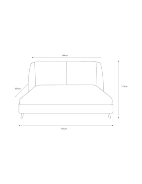 Cama Brent Sochic de madera pino
