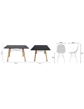 Comedor Oslo Mundo In para 4 personas