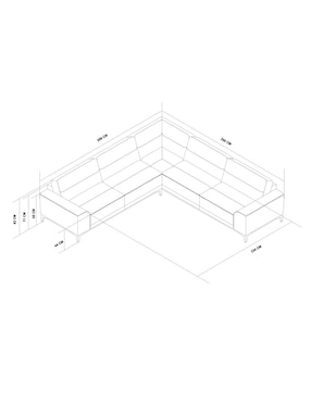 Sala modular Boal Alina de piel y vinil