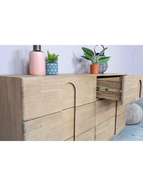 Cómoda Catania Woodnet de madera acacia