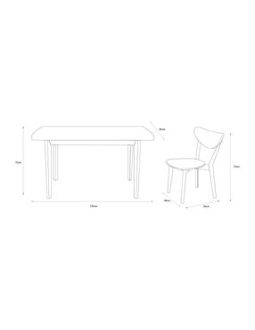 Comedor Roma Sochic para 4 personas