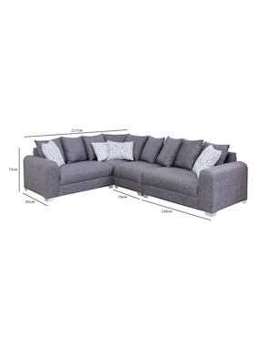 Sala modular Blue Aztec Furniture de tela