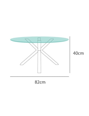 Mesa de centro Suly Sochic de Cristal
