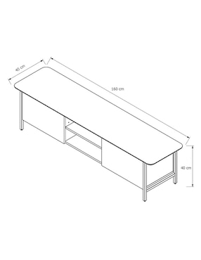 Mueble de tv Manhattan Haus de MDF