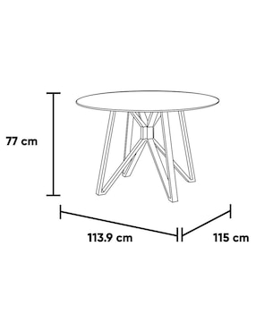 Antecomedor Arabia Kessa para 4 personas