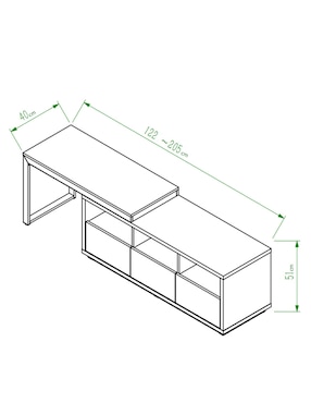 Mueble de tv Koba Haus de MDF
