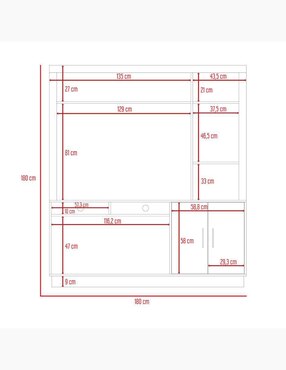 Mueble de tv Cantabria Excelsior de melamina