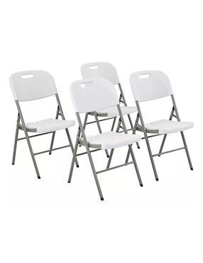 Set de sillas plegables 4 piezas Eke Life Home de plástico