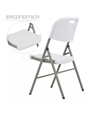Set de sillas plegables 4 piezas Eke Life Home de plástico