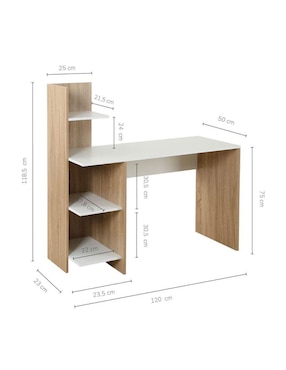 Escritorio Nórdico Top Living de MDF