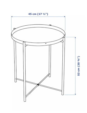 Mesa lateral armable Proudco