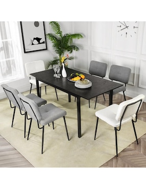 Mesa extensible armable Bari Black Dd Furniturer