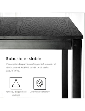 Mesa extensible armable Bari Black Dd Furniturer