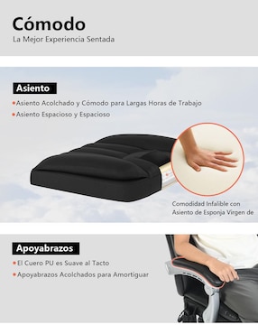 Silla escritorio Eceol Black Furniturer