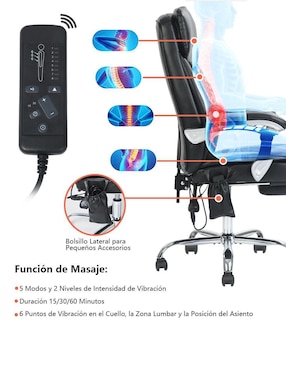Silla escritorio Eceol Black Furniturer