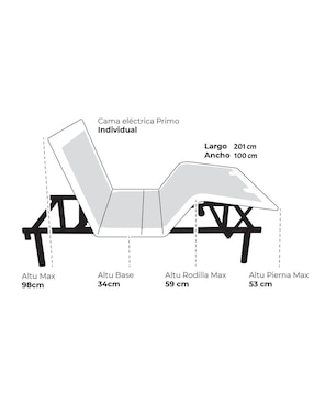 Cama Cora Atlas de metal individual