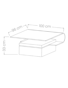 Mesa de centro Curvo Foshan