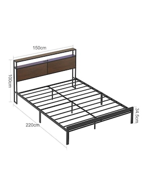 Base para cama Fabato de MDF