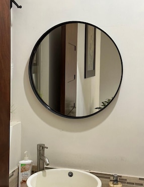 Espejo redondo Decoramex Marco Metal