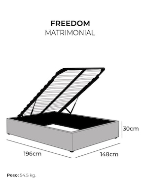 Base para cama Freedom Roomi de metal